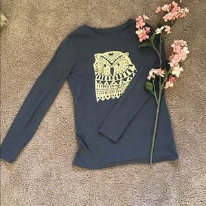 Long sleeve owl tee